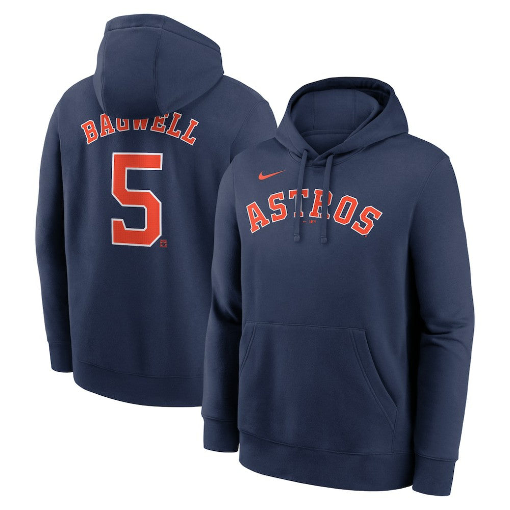 Jeff Bagwell Houston Astros Nike Retired Player Name & Number Club Pullover Hoodie - Navy - Nike Discount