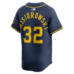 Jacob Misiorowski Milwaukee Brewers Nike Alternate Limited Jersey - Navy - Nike Sale