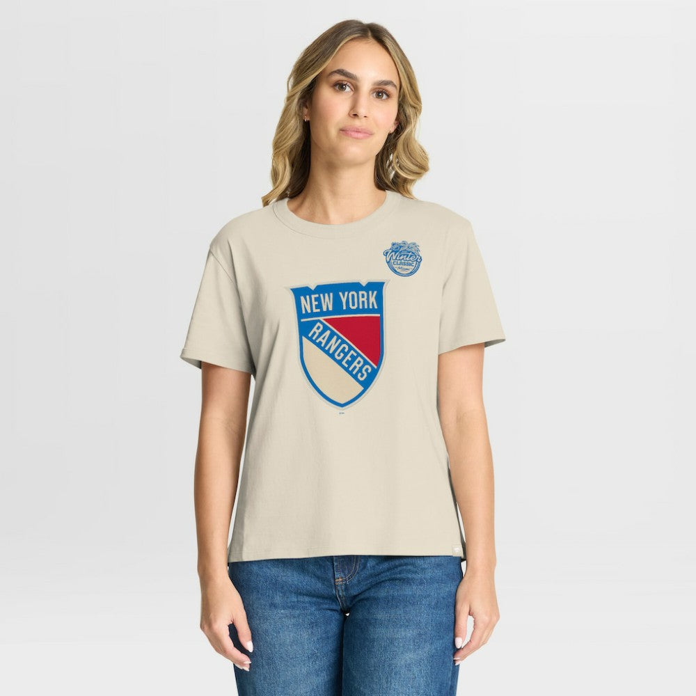 New York Rangers Fanatics Women's 2026 NHL Winter Classic T-Shirt - Cream - NHL 2001759298