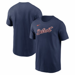 Detroit Tigers Nike Alternate Wordmark T-Shirt - Navy - Nike Sale