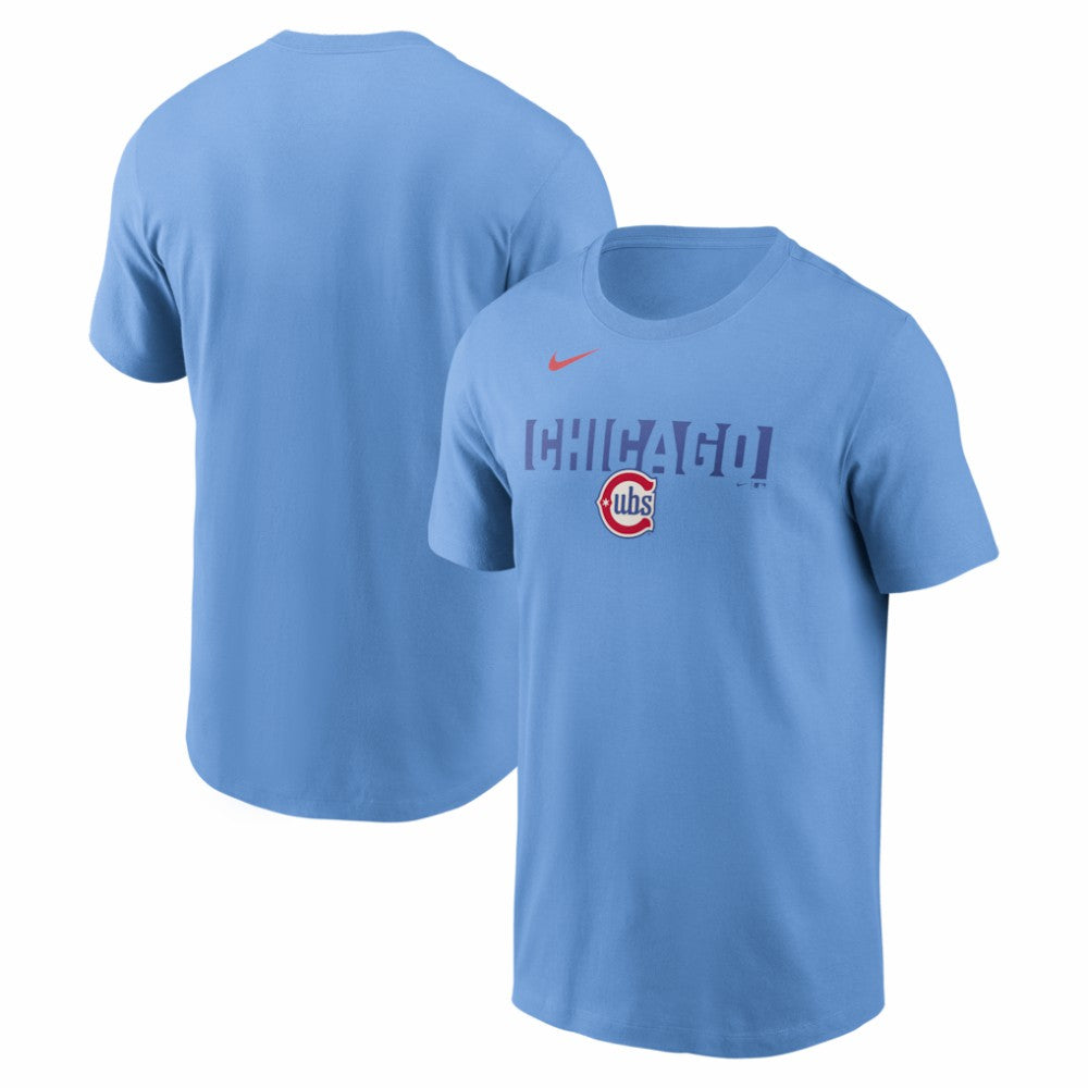 Chicago Cubs Nike Alternate T-Shirt - Light Blue - Nike Lifestyle