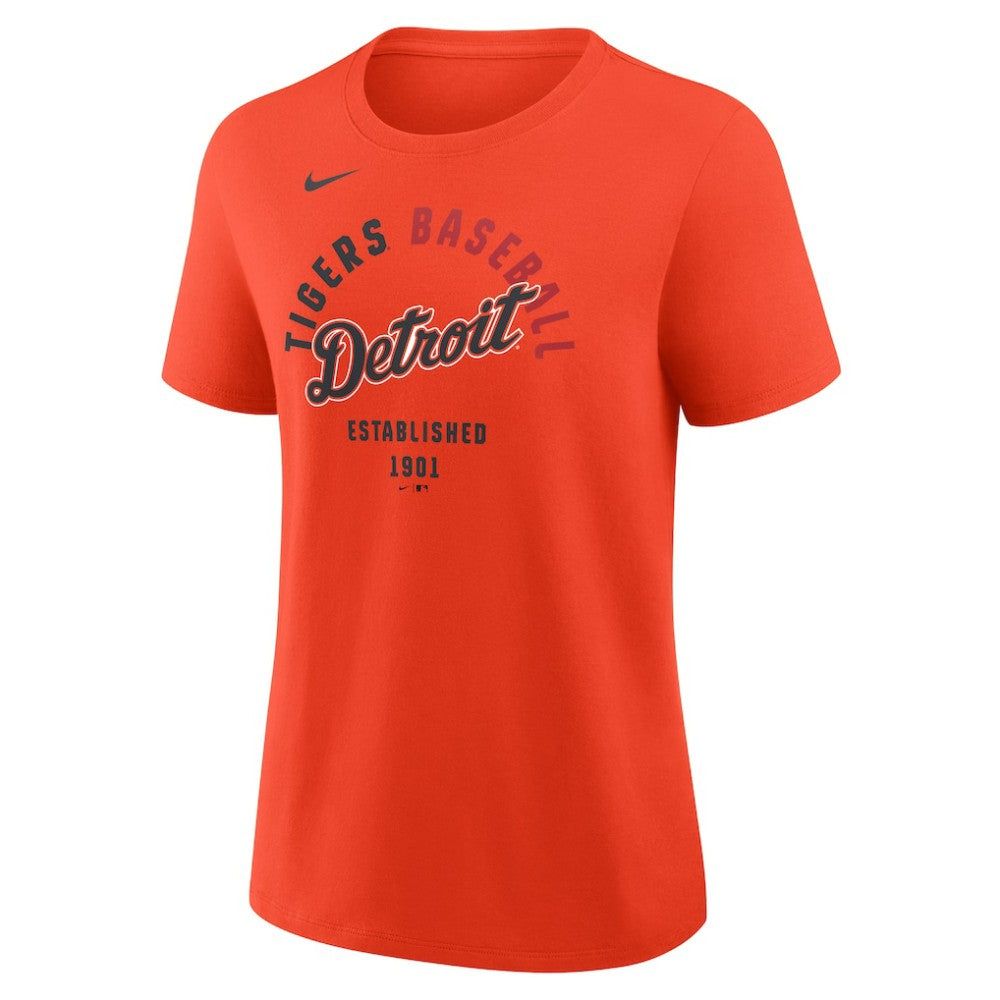 Detroit Tigers Nike Women's Alternate Fashion T-Shirt - Orange - Nike Online