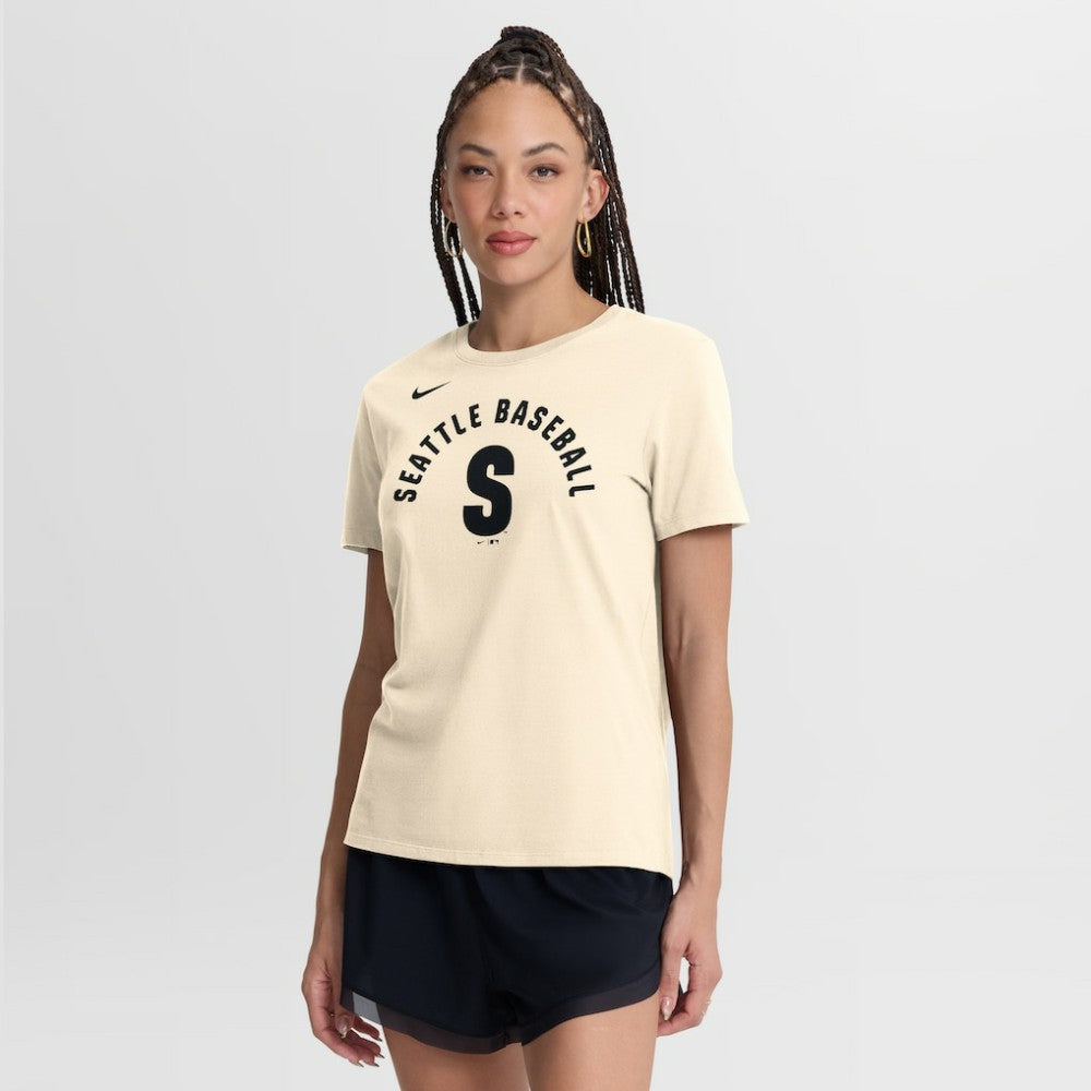 Seattle Mariners Nike Women's Alternate Fashion T-Shirt - Natural - Nike Discount
