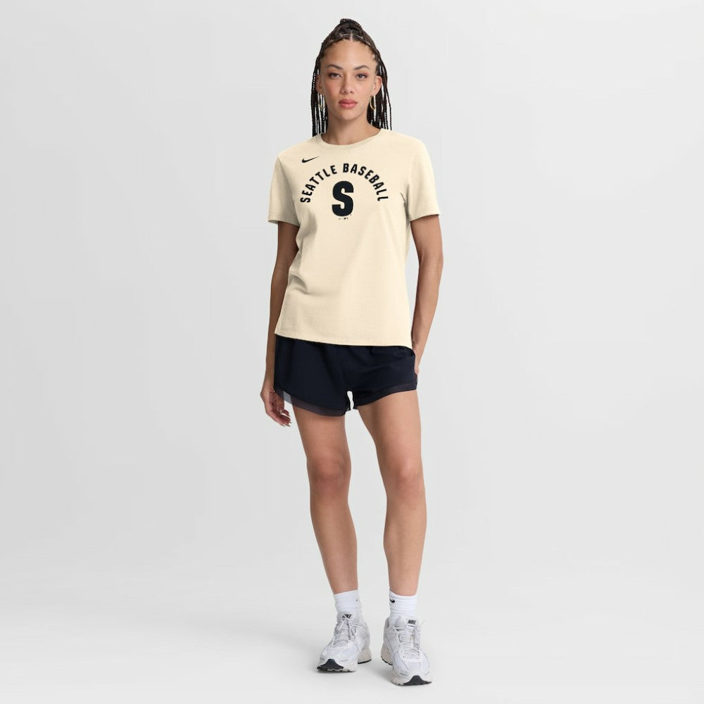 Seattle Mariners Nike Women's Alternate Fashion T-Shirt - Natural - Nike Discount