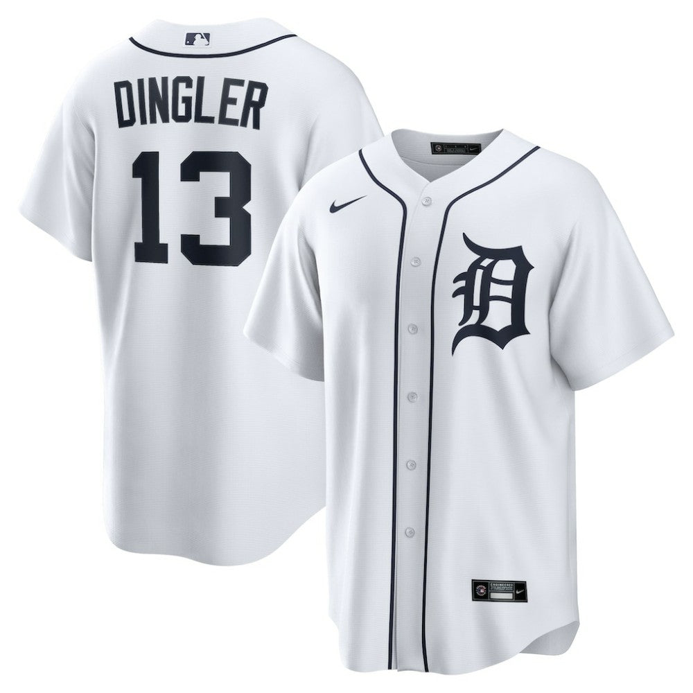 Dillon Dingler Detroit Tigers Nike Home Replica Jersey - White - Nike Lifestyle