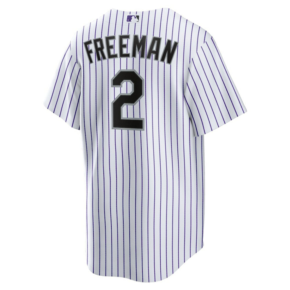 Tyler Freeman Colorado Rockies Nike Home Replica Jersey - White - Nike Lifestyle
