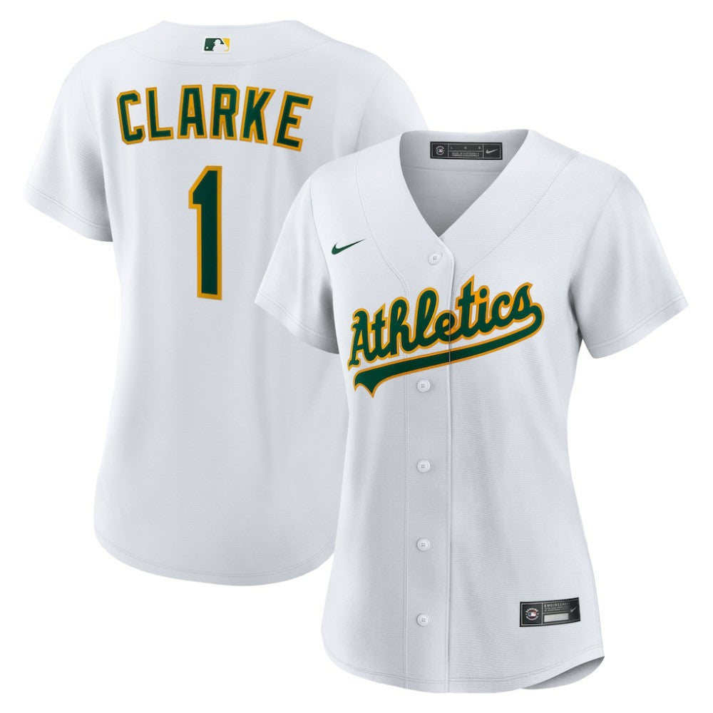 Denzel Clarke Athletics Nike Women's Home Replica Jersey - White - Nike Discount