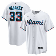 Eric Wagaman Miami Marlins Nike Home Replica Jersey - White - Nike Lifestyle
