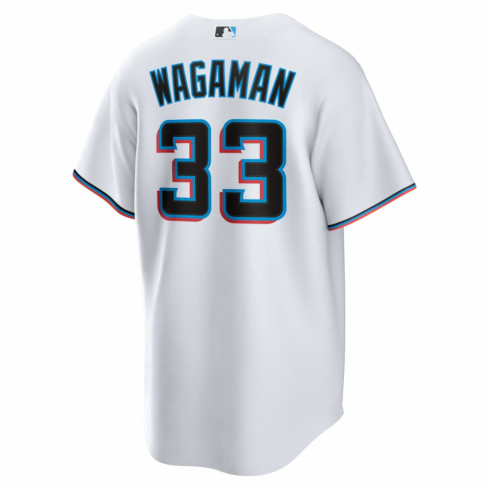 Eric Wagaman Miami Marlins Nike Home Replica Jersey - White - Nike Lifestyle