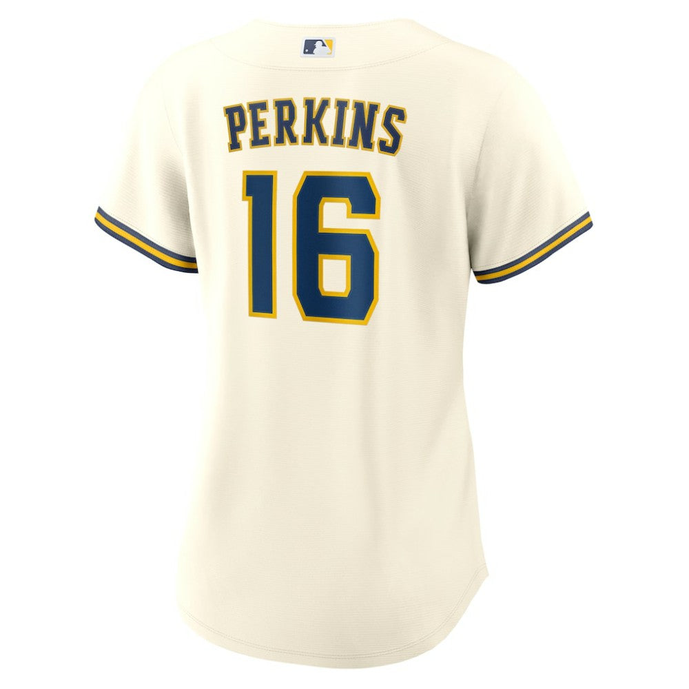 Blake Perkins Milwaukee Brewers Nike Women's Home Replica Jersey - Cream - Nike Discount
