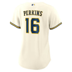 Blake Perkins Milwaukee Brewers Nike Women's Home Replica Jersey - Cream - Nike Discount