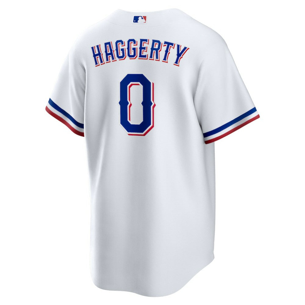 Sam Haggerty Texas Rangers Nike Home Replica Jersey - White - Nike on Sale