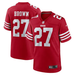 Nike Ji'Ayir Brown San Francisco 49ers Team Game Jersey Scarlet