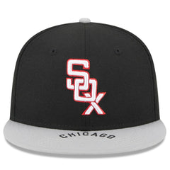 Chicago White Sox New Era On Deck 59FIFTY Fitted Hat - Black/Gray - New Era Lifestyle
