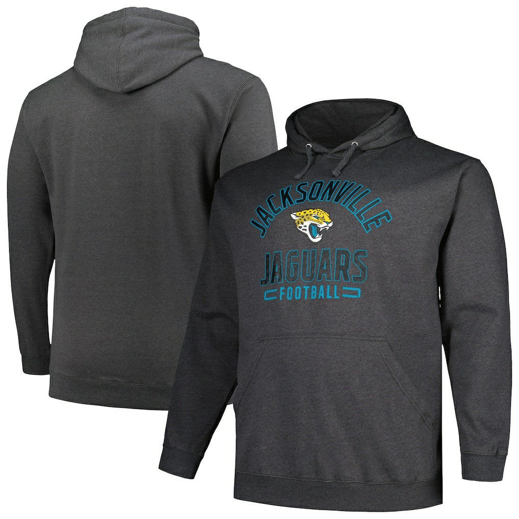 Fanatics Jacksonville Jaguars Big & Tall Pullover Hoodie Heather Charcoal