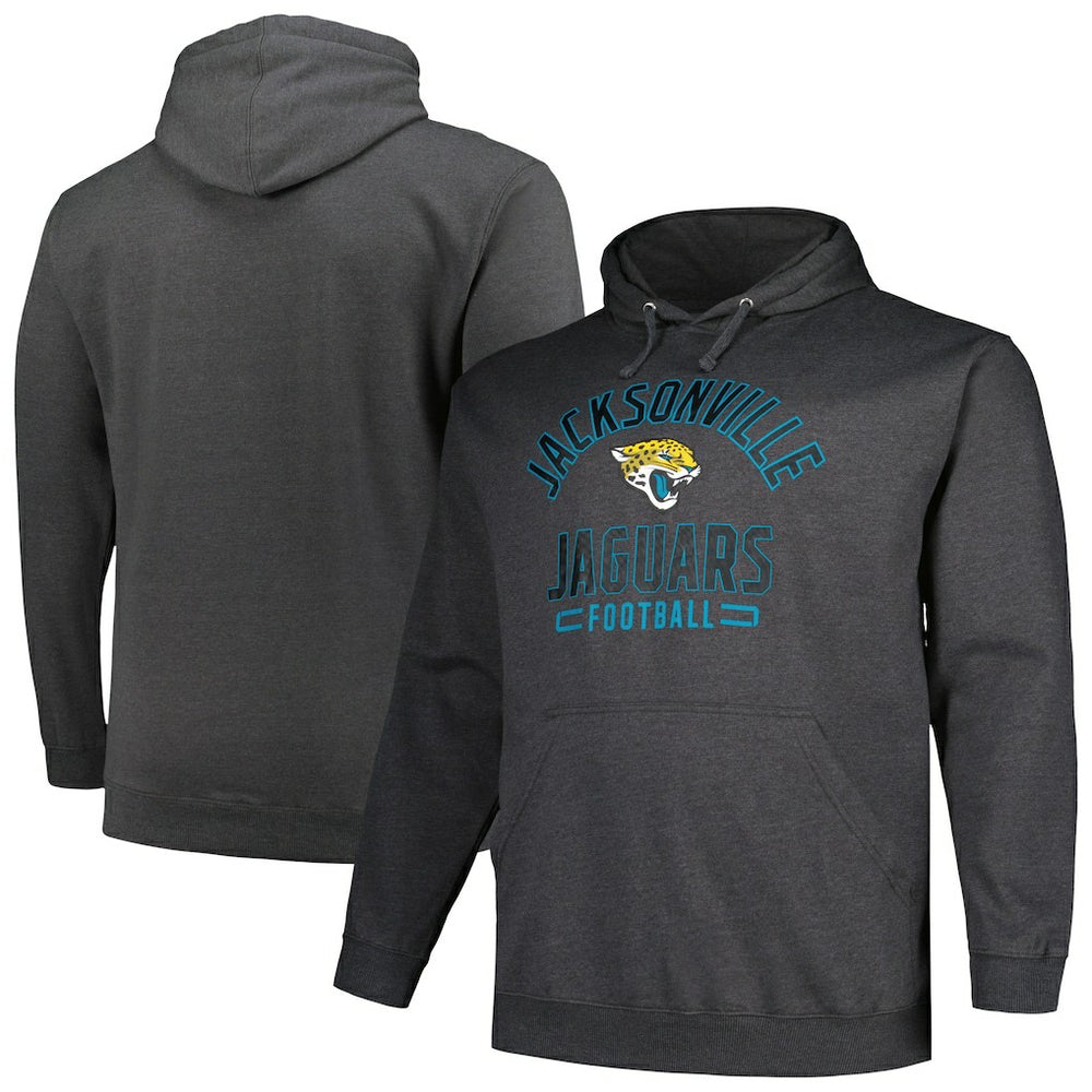 Fanatics Jacksonville Jaguars Big & Tall Pullover Hoodie Heather Charcoal
