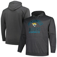 Fanatics Jacksonville Jaguars Big & Tall Pullover Hoodie Heather Charcoal