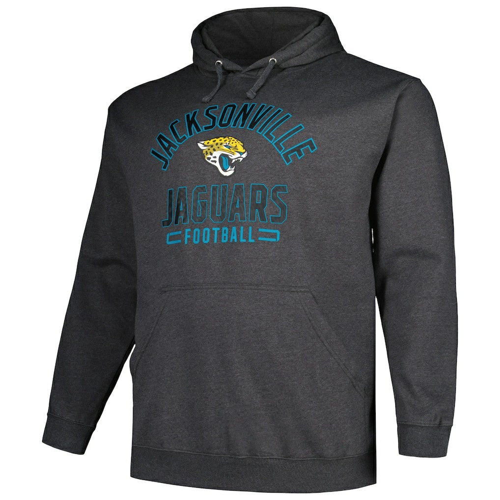 Fanatics Jacksonville Jaguars Big & Tall Pullover Hoodie Heather Charcoal