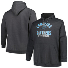 Fanatics Carolina Panthers Big & Tall Pullover Hoodie Heather Charcoal