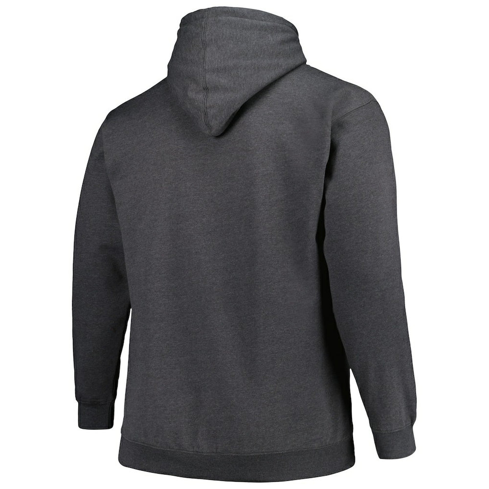 Fanatics Carolina Panthers Big & Tall Pullover Hoodie Heather Charcoal