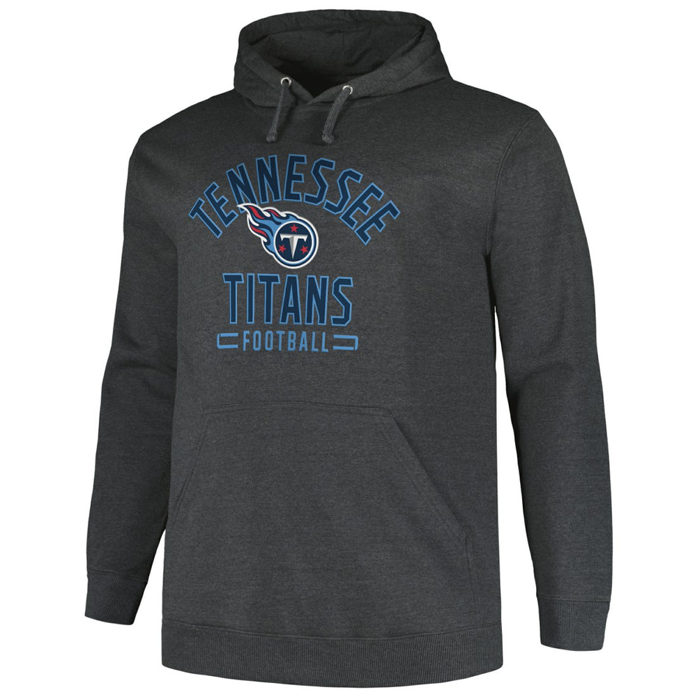 Fanatics Tennessee Titans Big & Tall Pullover Hoodie Heather Charcoal