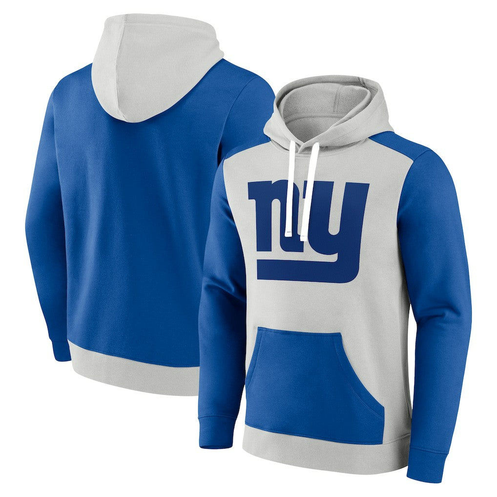 Fanatics New York Giants Big & Tall Team Fleece Pullover Hoodie Silver/Royal
