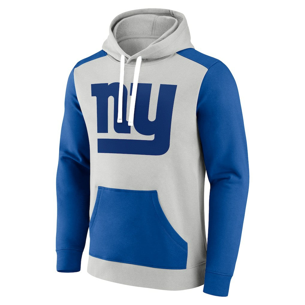 Fanatics New York Giants Big & Tall Team Fleece Pullover Hoodie Silver/Royal