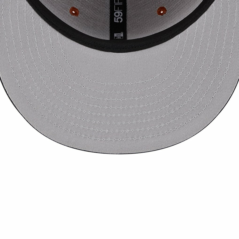 Brooklyn Nets Two-Tone 59FIFTY Fitted Hat Rust/Black | New Era