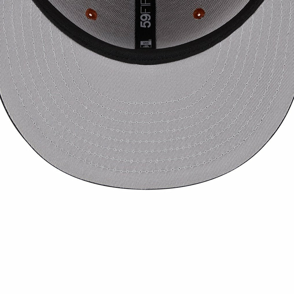 Brooklyn Nets Two-Tone 59FIFTY Fitted Hat Rust/Black | New Era