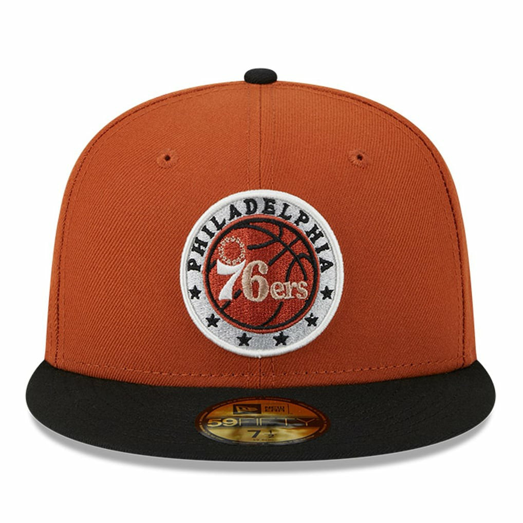 Philadelphia 76ers Two-Tone 59FIFTY Fitted Hat Rust/Black | New Era online
