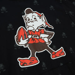 Mitchell & Ness Cleveland Browns Allover Print Fleece Pullover Hoodie Black