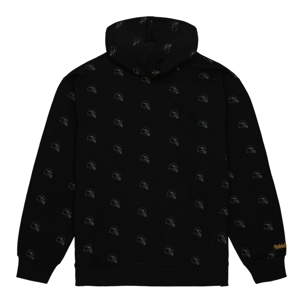 Mitchell & Ness Minnesota Vikings Allover Print Fleece Pullover Hoodie Black