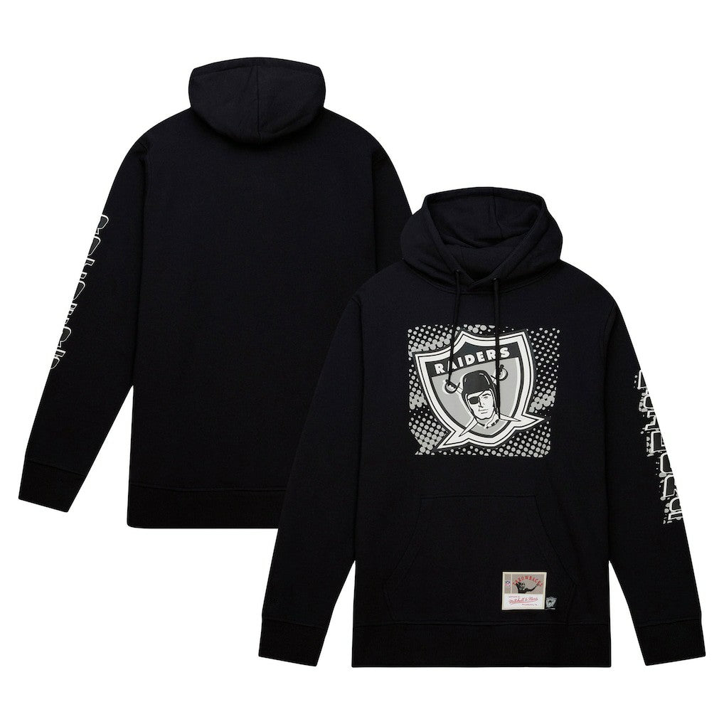 Mitchell & Ness Las Vegas Raiders Gridiron Classics Big Face 7.0 Pullover Hoodie Black