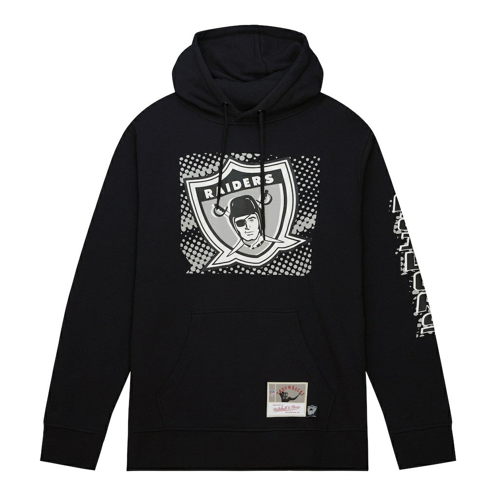 Mitchell & Ness Las Vegas Raiders Gridiron Classics Big Face 7.0 Pullover Hoodie Black