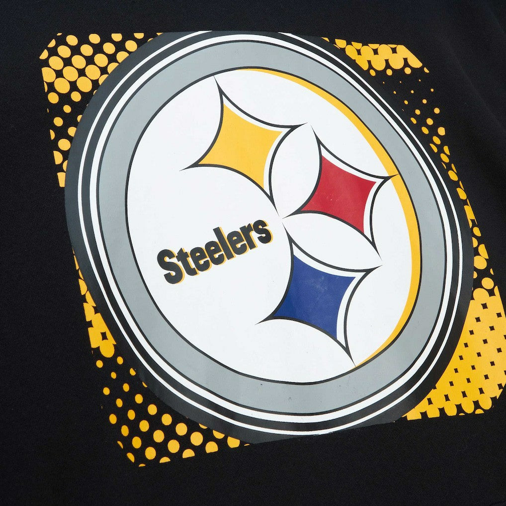 Mitchell & Ness Pittsburgh Steelers Gridiron Classics Big Face 7.0 Pullover Hoodie Black