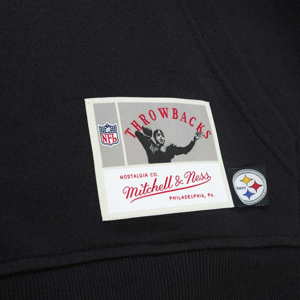 Mitchell & Ness Pittsburgh Steelers Gridiron Classics Big Face 7.0 Pullover Hoodie Black