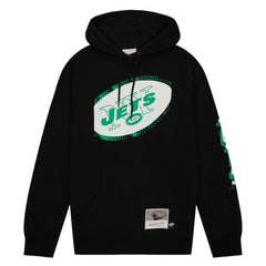Mitchell & Ness New York Jets Gridiron Classics Big Face 7.0 Pullover Hoodie Black