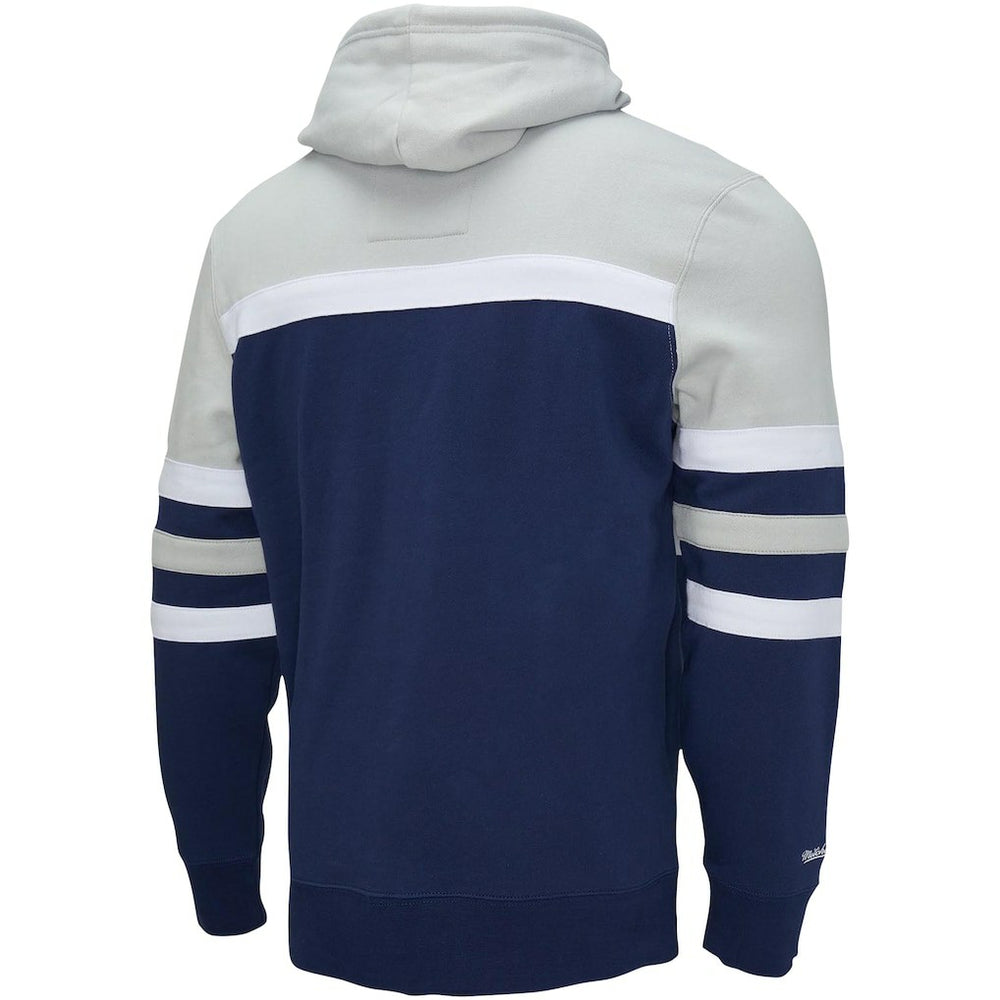 Mitchell & Ness Dallas Cowboys Head Coach Pullover Hoodie Navy/Heather Gray