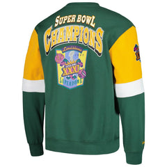 Mitchell & Ness Green Bay Packers Gridiron Classics Allover 3.0 Pullover Sweatshirt Green