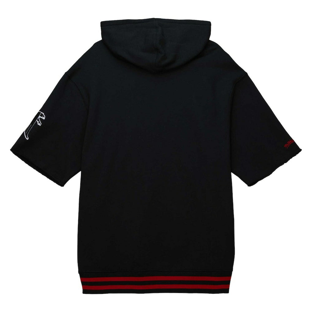 Mitchell & Ness Atlanta Falcons Pre-Game Short Sleeve Pullover Hoodie Black