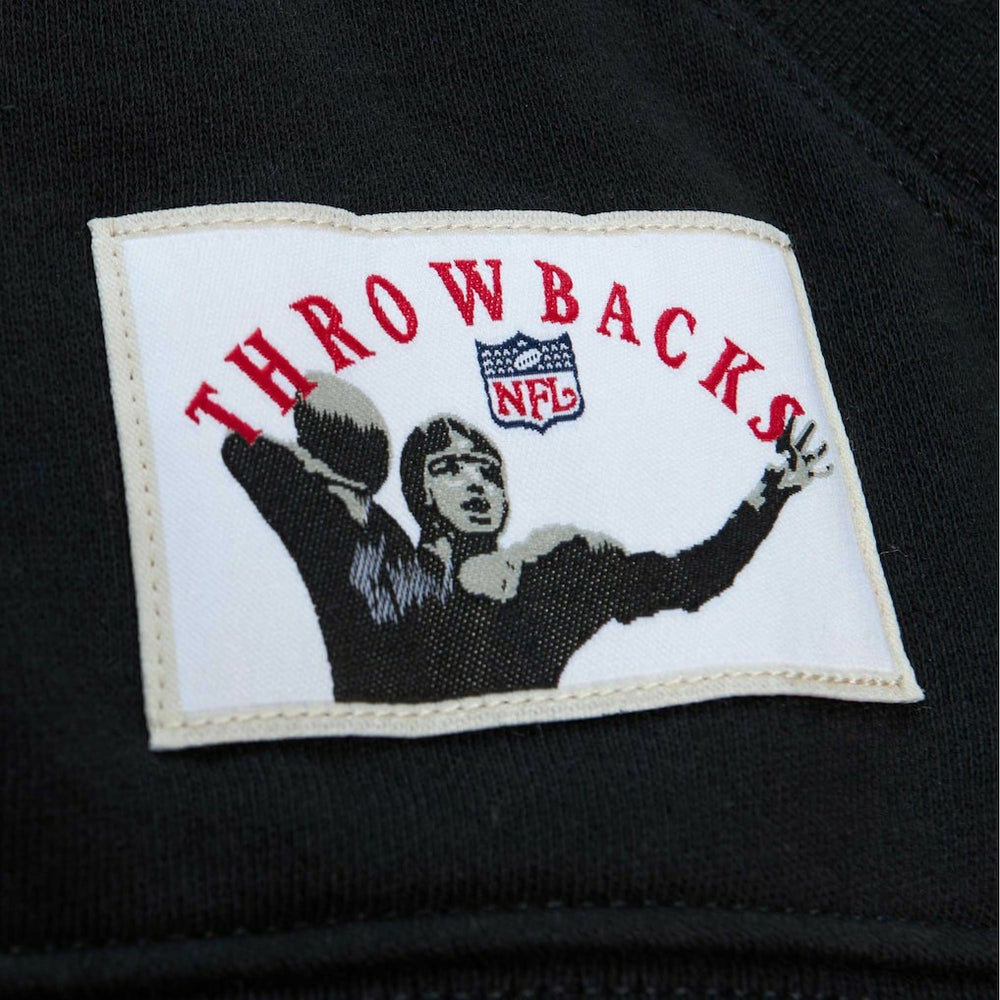 Mitchell & Ness Atlanta Falcons Pre-Game Short Sleeve Pullover Hoodie Black