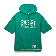 Mitchell & Ness Philadelphia Eagles Pre-Game Short Sleeve Pullover Hoodie Kelly Green