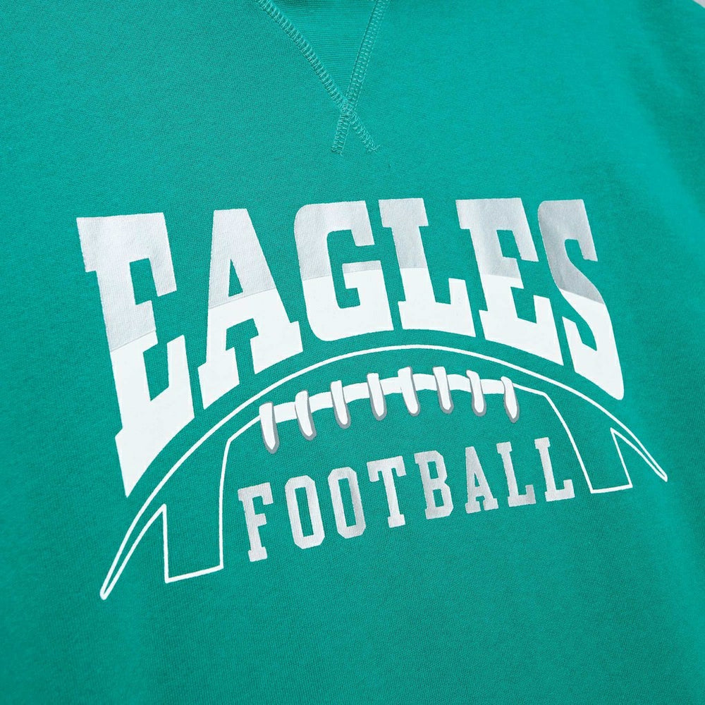 Mitchell & Ness Philadelphia Eagles Pre-Game Short Sleeve Pullover Hoodie Kelly Green