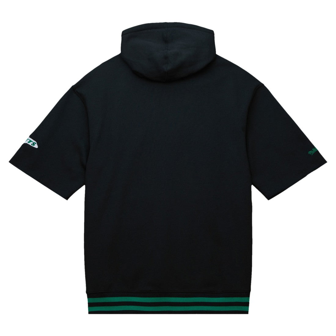 Mitchell & Ness New York Jets Pre-Game Short Sleeve Pullover Hoodie Black