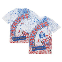 Mitchell & Ness New England Patriots Team Burst Sublimated T-Shirt White