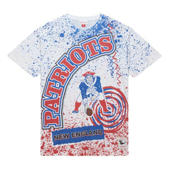Mitchell & Ness New England Patriots Team Burst Sublimated T-Shirt White