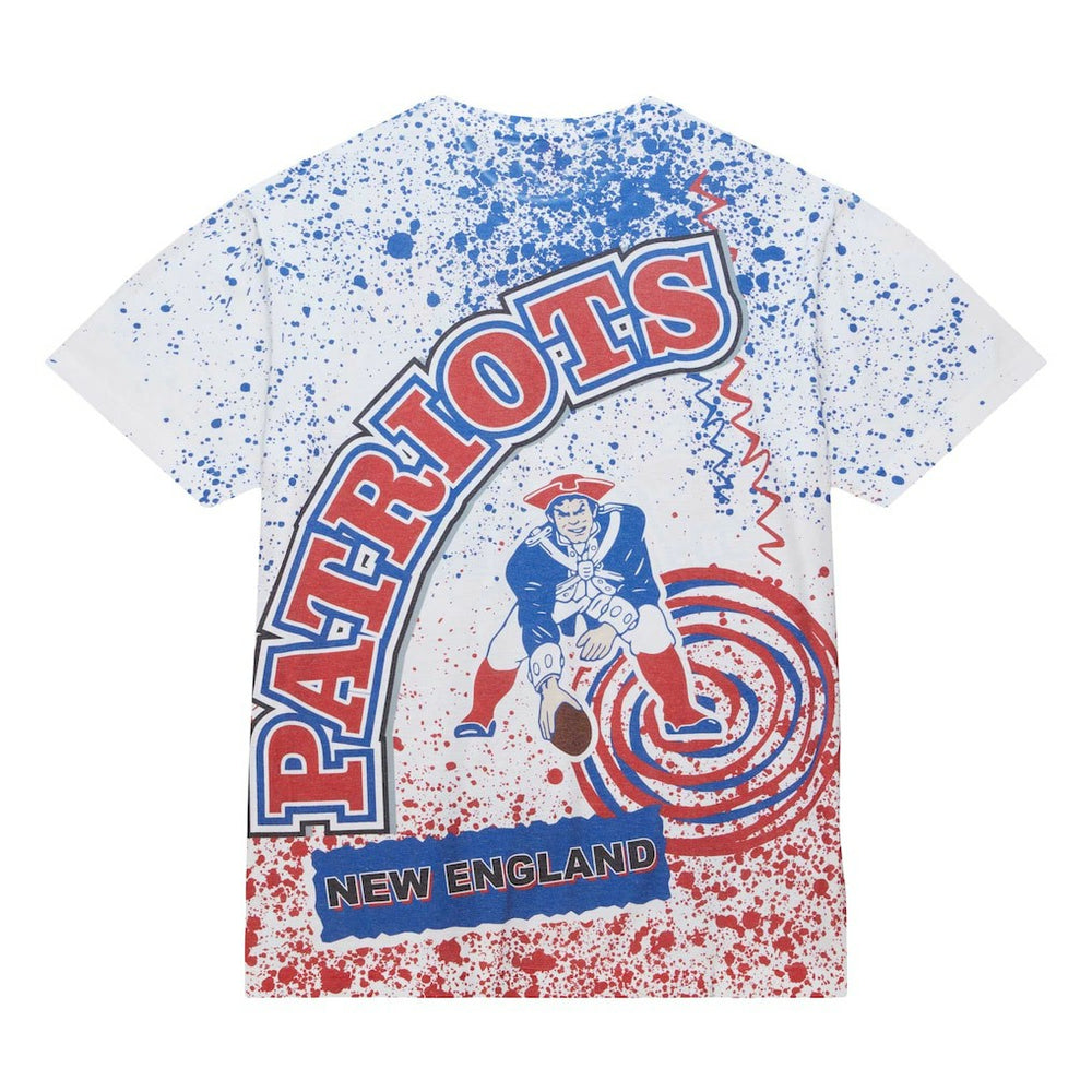 Mitchell & Ness New England Patriots Team Burst Sublimated T-Shirt White