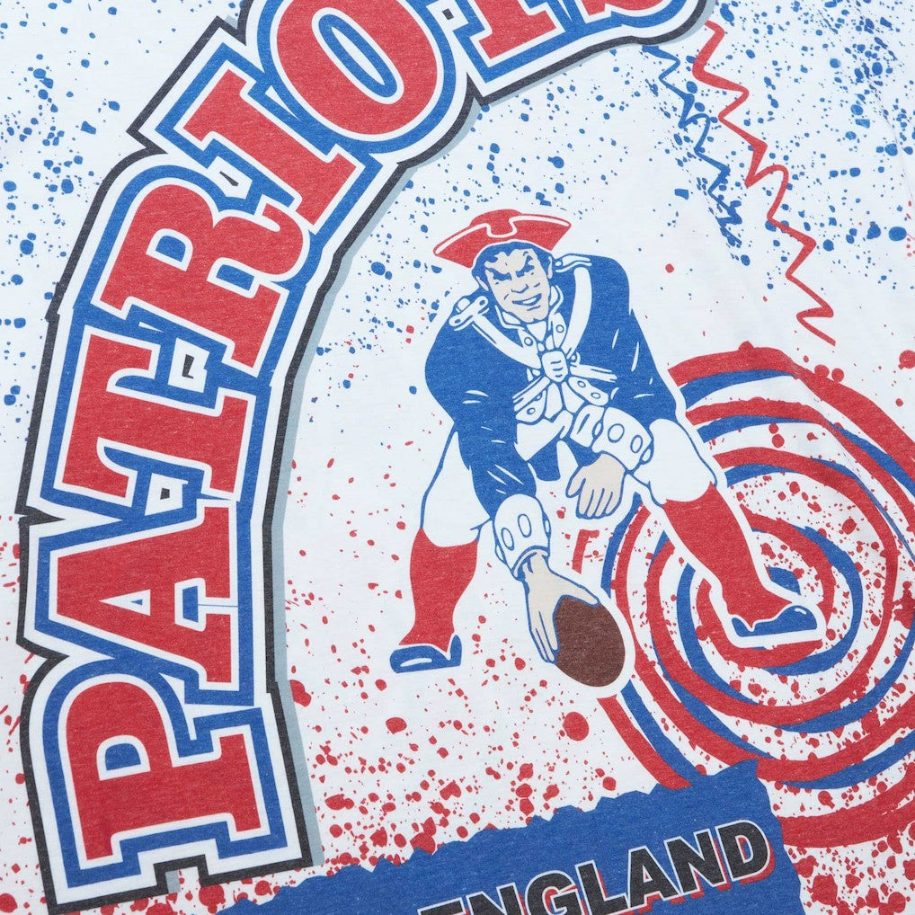 Mitchell & Ness New England Patriots Team Burst Sublimated T-Shirt White