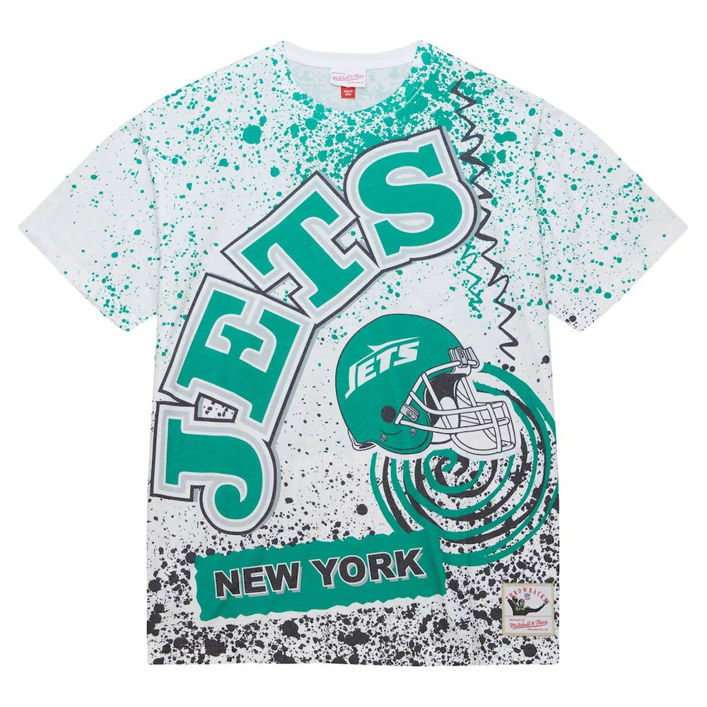 Mitchell & Ness New York Jets Team Burst Sublimated T-Shirt White