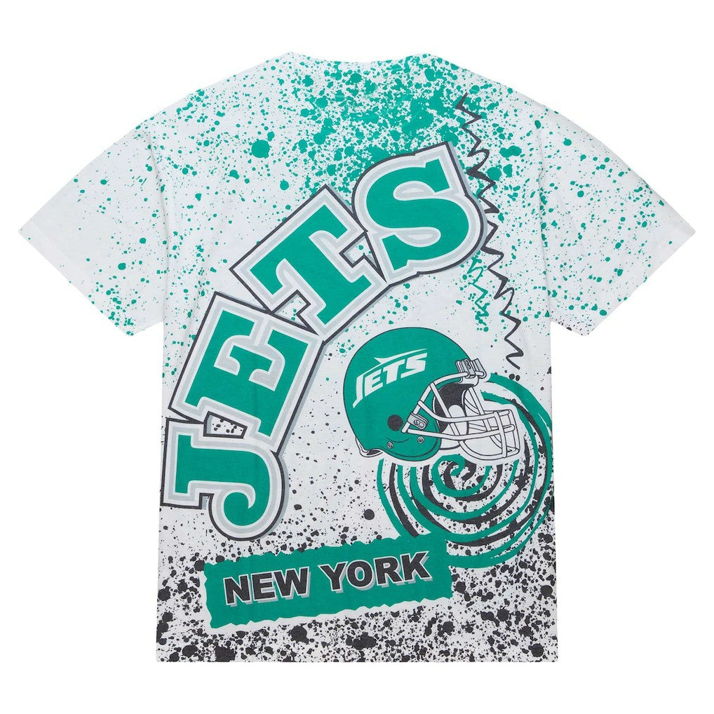 Mitchell & Ness New York Jets Team Burst Sublimated T-Shirt White